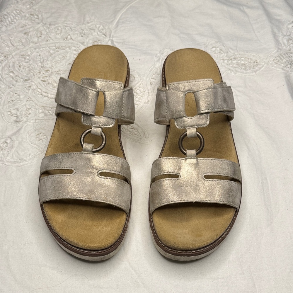 Remonte Metallic Silver Sandals